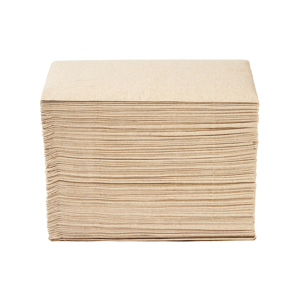 Saving Nature Rectangle Kraft Paper Dinner Napkin - 2-Ply - 17" x 15" - 3000 count box
