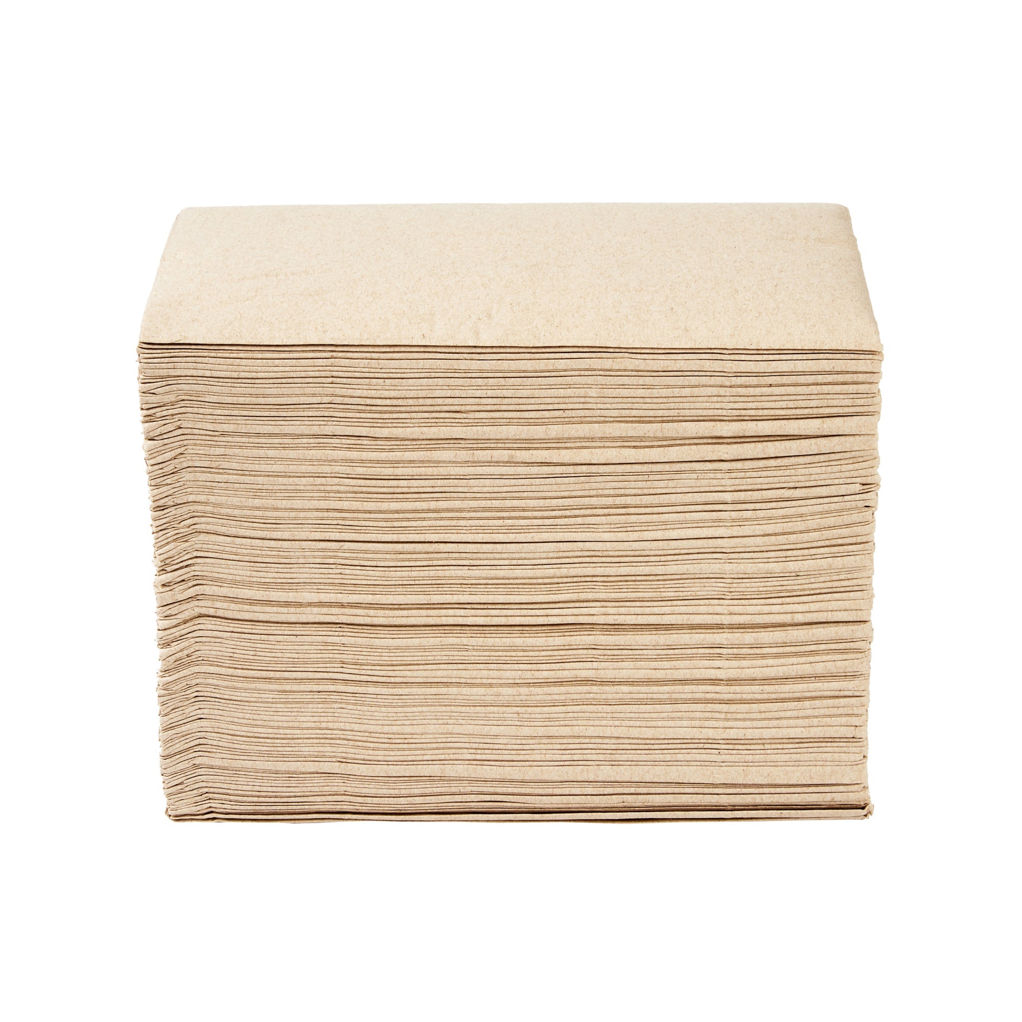 Saving Nature Rectangle Kraft Paper Dinner Napkin - 2-Ply - 17" x 15" - 3000 count box