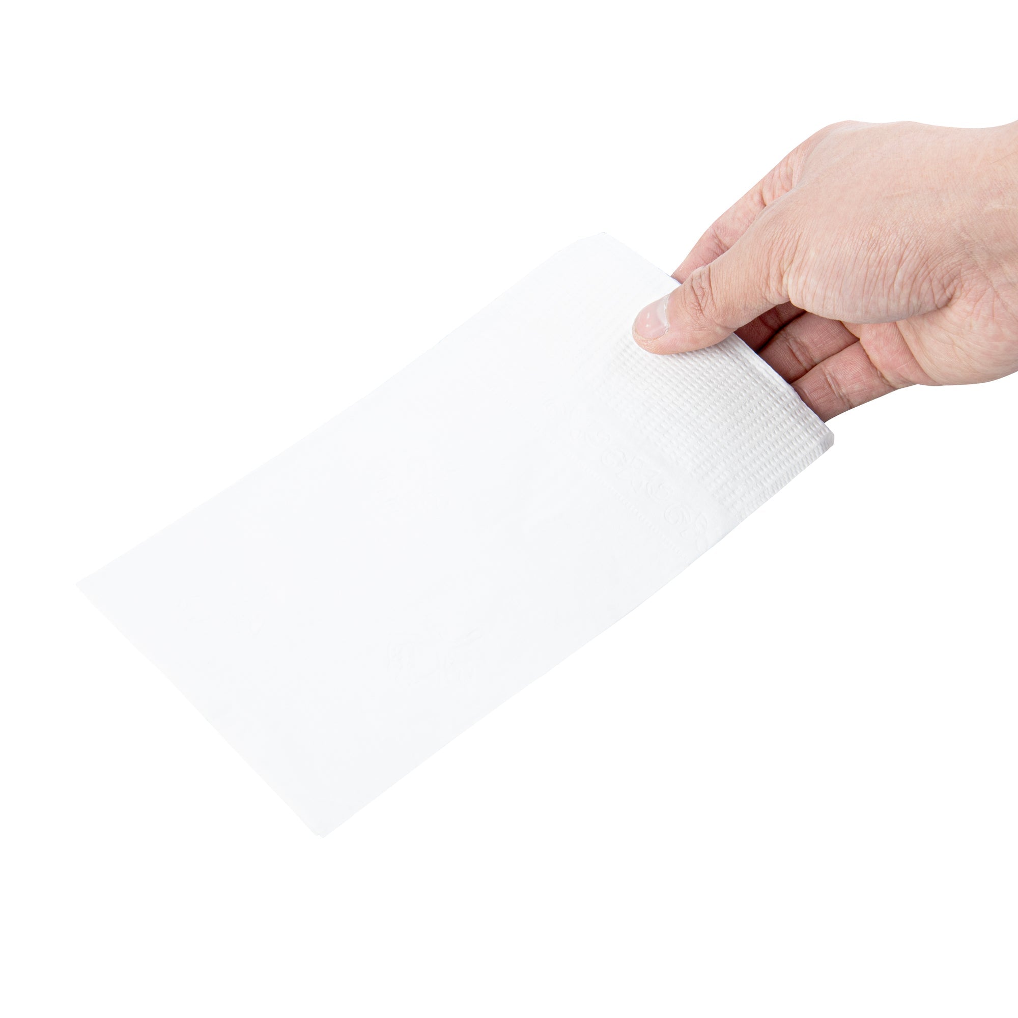 Saving Nature Rectangle White Paper Dinner Napkin - 2-Ply - 17" x 15" - 3000 count box