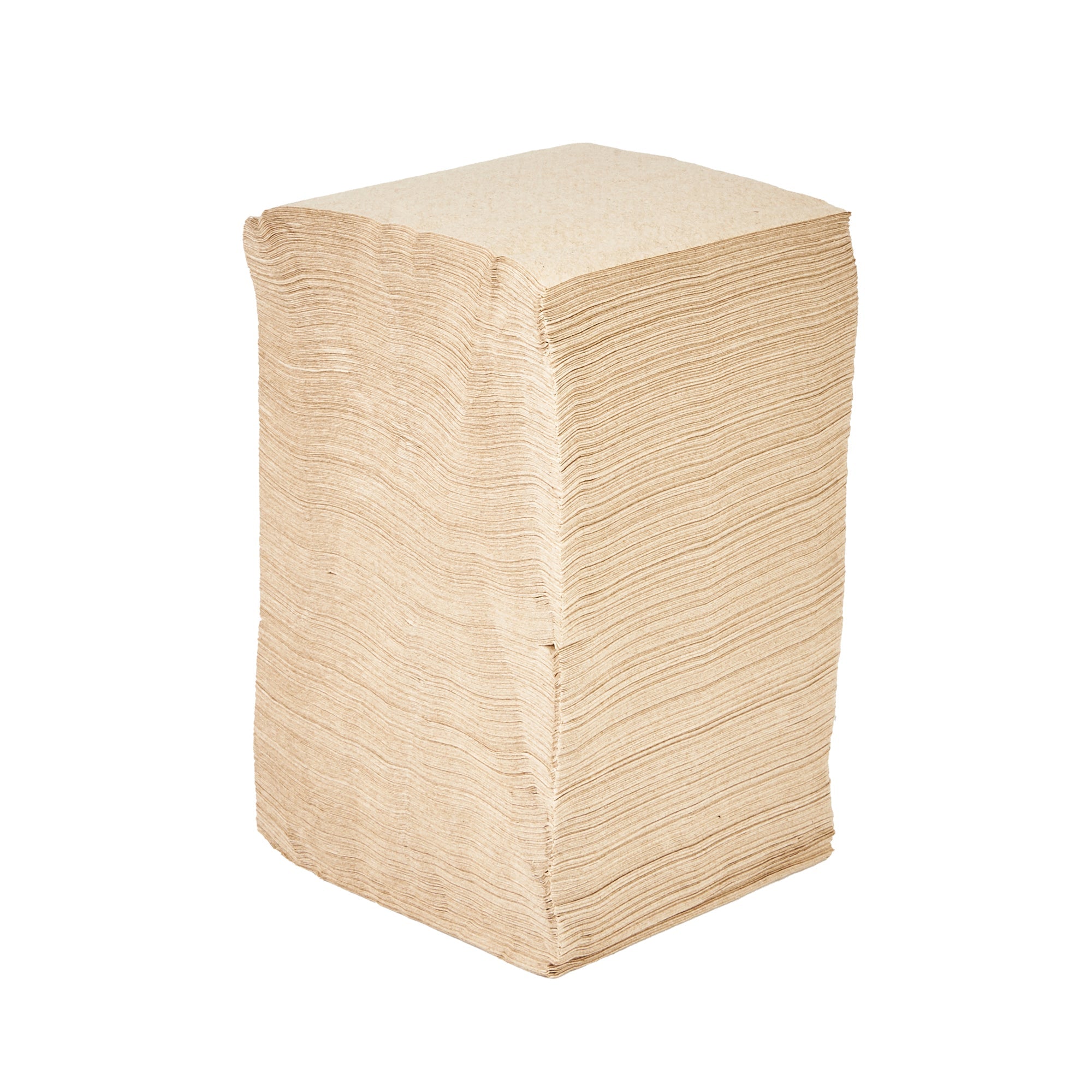 Saving Nature Square Kraft Paper Cocktail Napkin - 1-Ply - 9" x 9" - 4000 count box