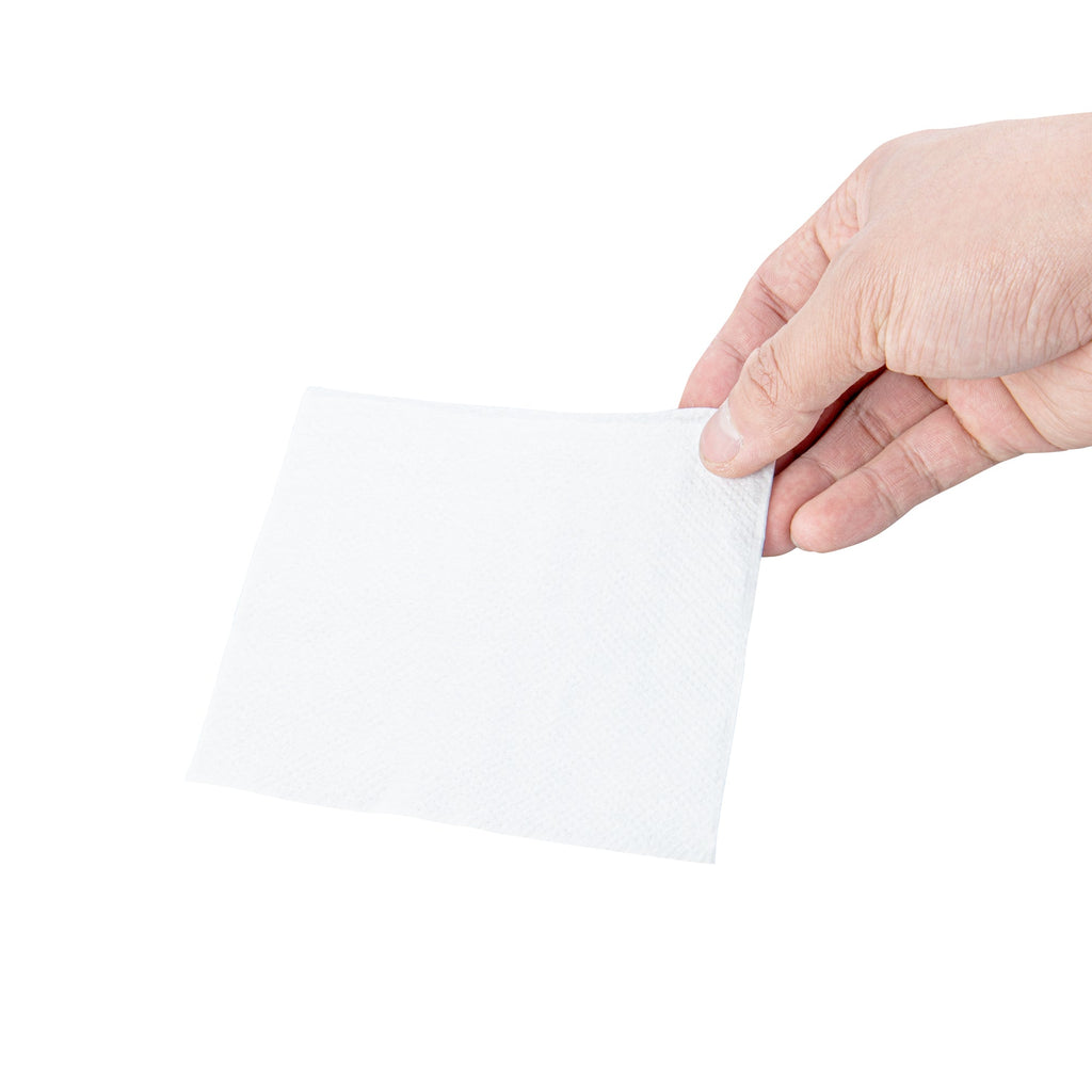 Saving Nature Square White Paper Cocktail Napkin - 1-Ply - 9" x 9" - 500 count box