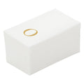 Luxenap Rectangle Gold Letter O White Paper Linen-Feel Guest Towel / Napkin - Air Laid, Sans Serif Font - 15 3/4" x 8" - 2000 count box