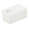 Luxenap Rectangle Silver Letter C White Paper Linen-Feel Guest Towel / Napkin - Air Laid, Sans Serif Font - 15 3/4" x 8" - 50 count box