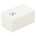 Luxenap Rectangle Silver Letter S White Paper Linen-Feel Guest Towel / Napkin - Air Laid, Sans Serif Font - 15 3/4" x 8" - 50 count box