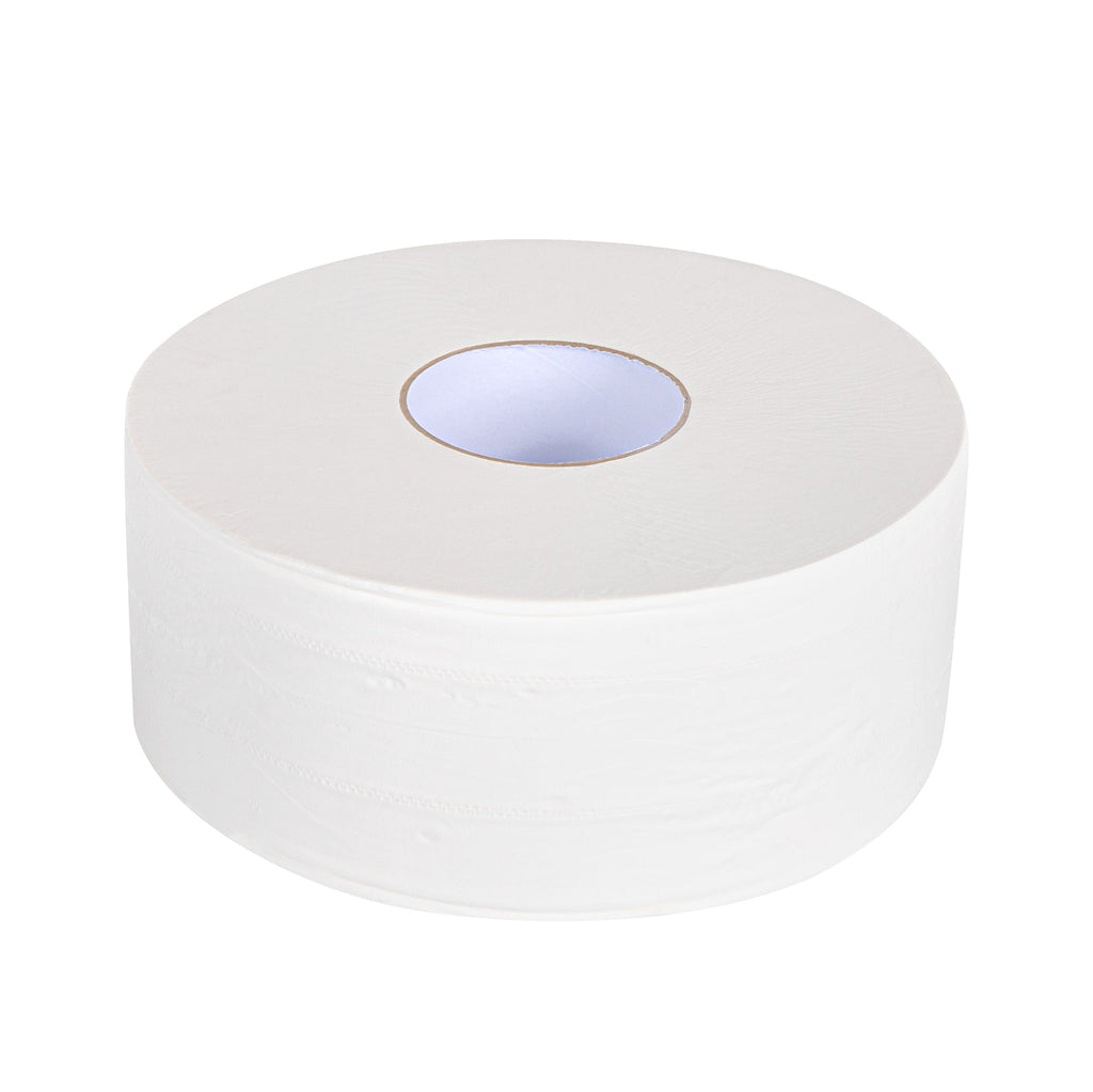Clean Tek Professional White Toilet Paper Roll - 3-Ply - 655' x 3 3/4" - 1 count box