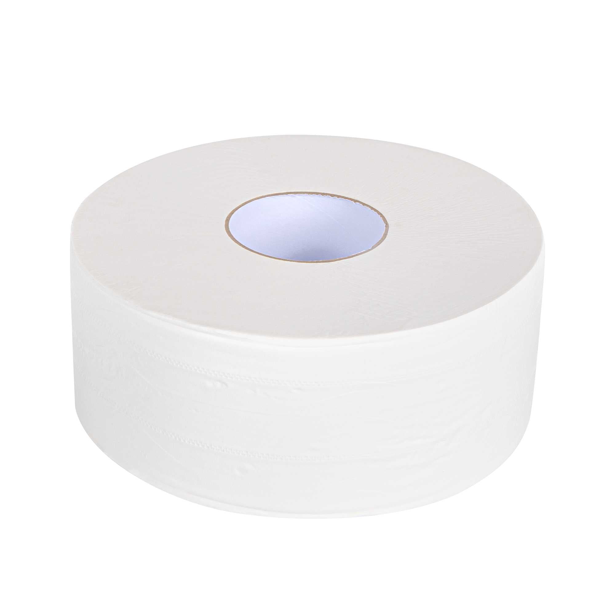 Clean Tek Professional White Toilet Paper Roll - 3-Ply - 655' x 3 3/4" - 12 count box