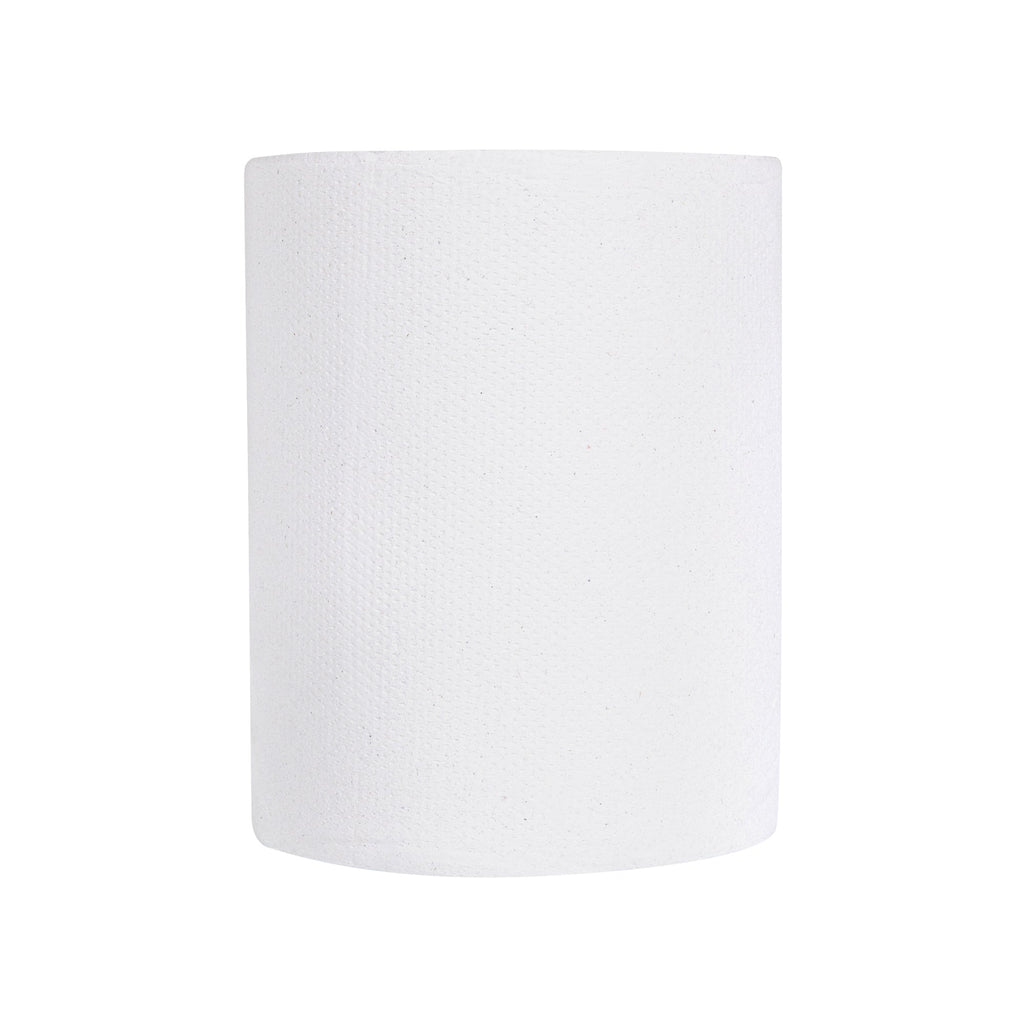 Clean Tek Professional White Paper Towel Roll - 1-Ply - 600' x 8" - 12 count box