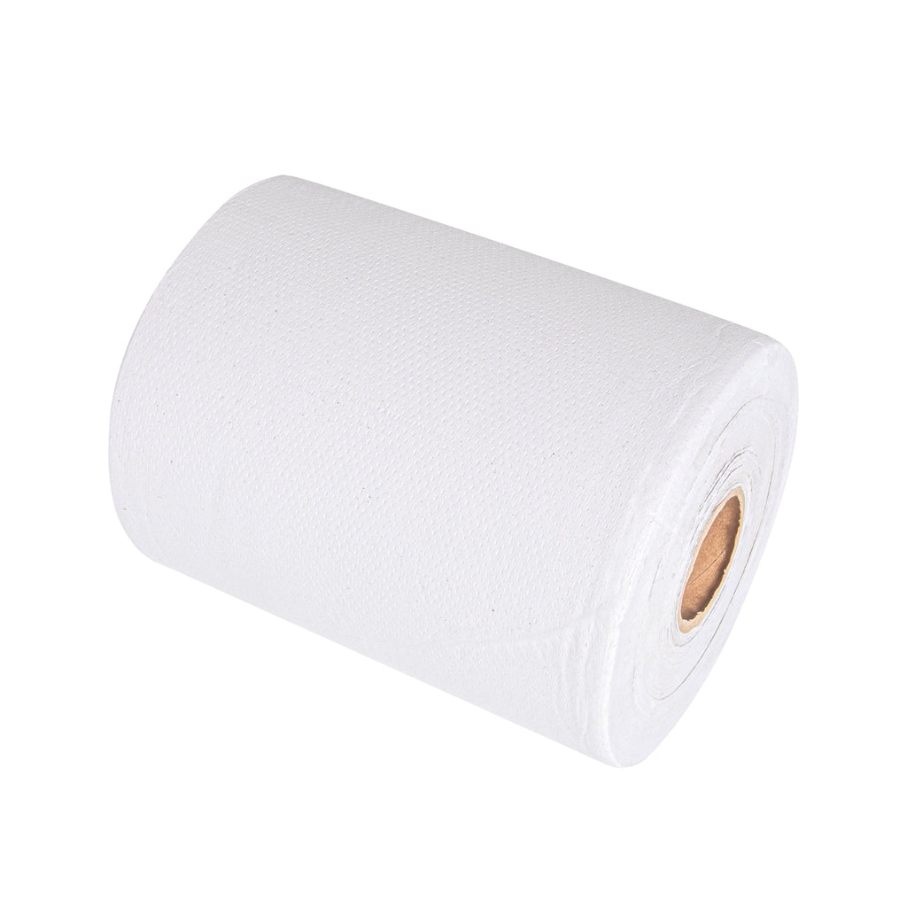 Clean Tek Professional White Paper Towel Roll - 1-Ply - 600' x 8" - 12 count box