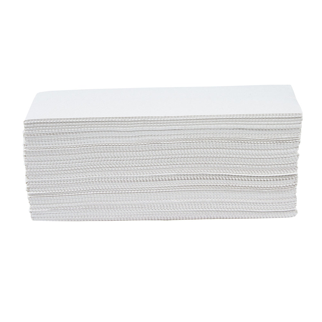 Clean Tek Professional White C-Fold Paper Towel - 1-Ply - 11 1/2" x 9 1/2" - 2400 count box