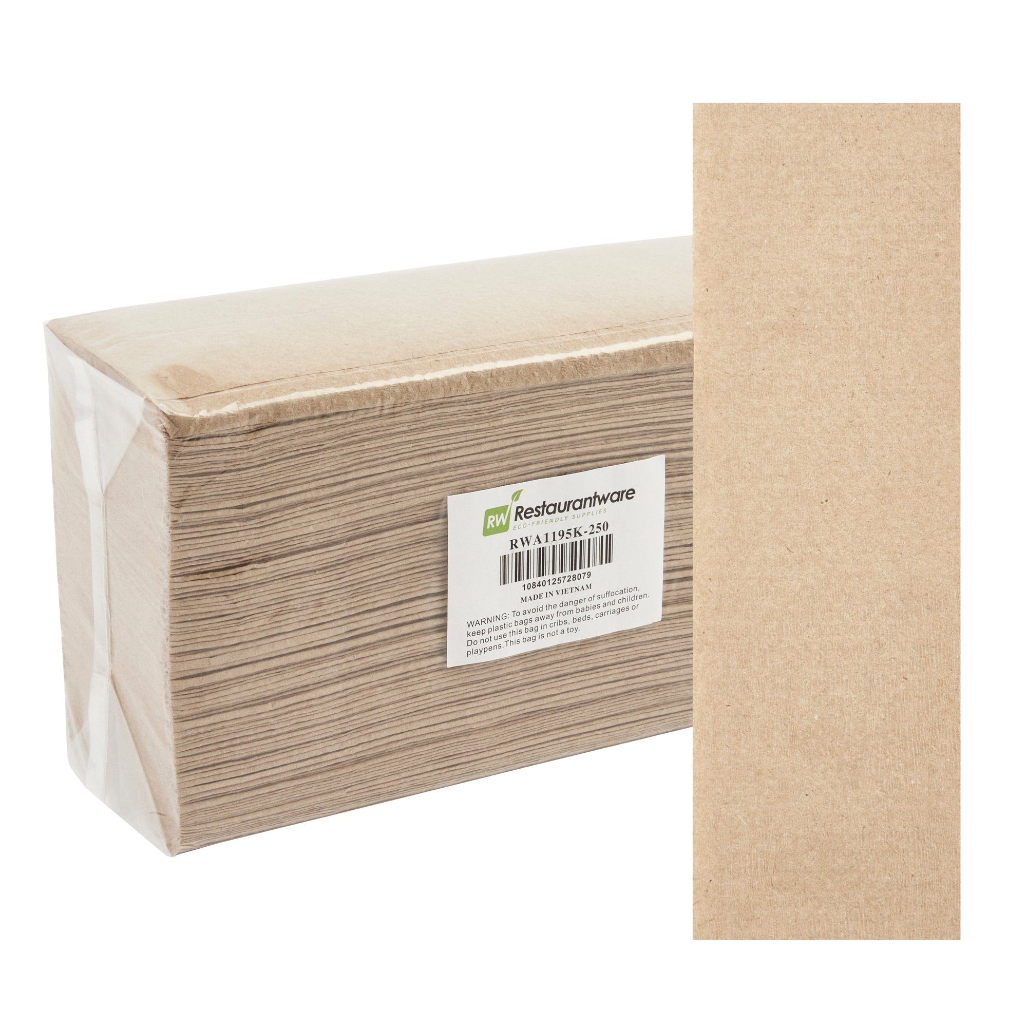 Clean Tek Professional Kraft M-Fold Paper Towel - 1-Ply - 9 1/2" x 9 1/4" - 250 count box