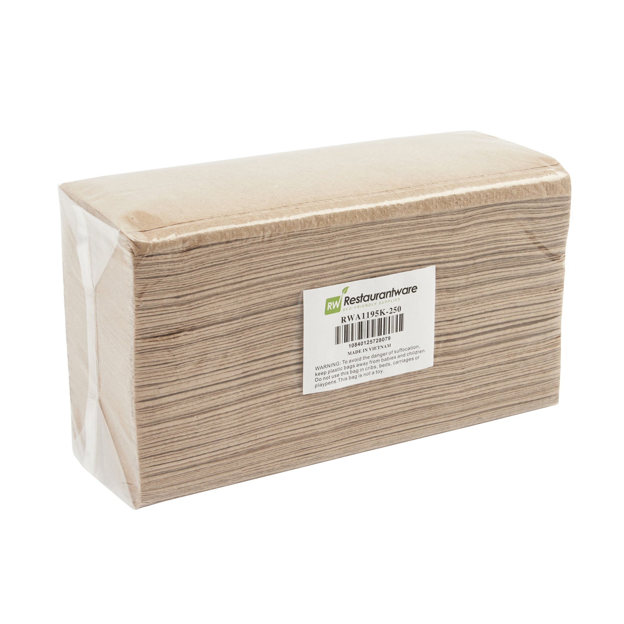 Clean Tek Professional Kraft M-Fold Paper Towel - 1-Ply - 9 1/2" x 9 1/4" - 250 count box