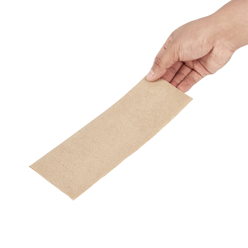 Clean Tek Professional Kraft M-Fold Paper Towel - 1-Ply - 9 1/2" x 9 1/4" - 4000 count box