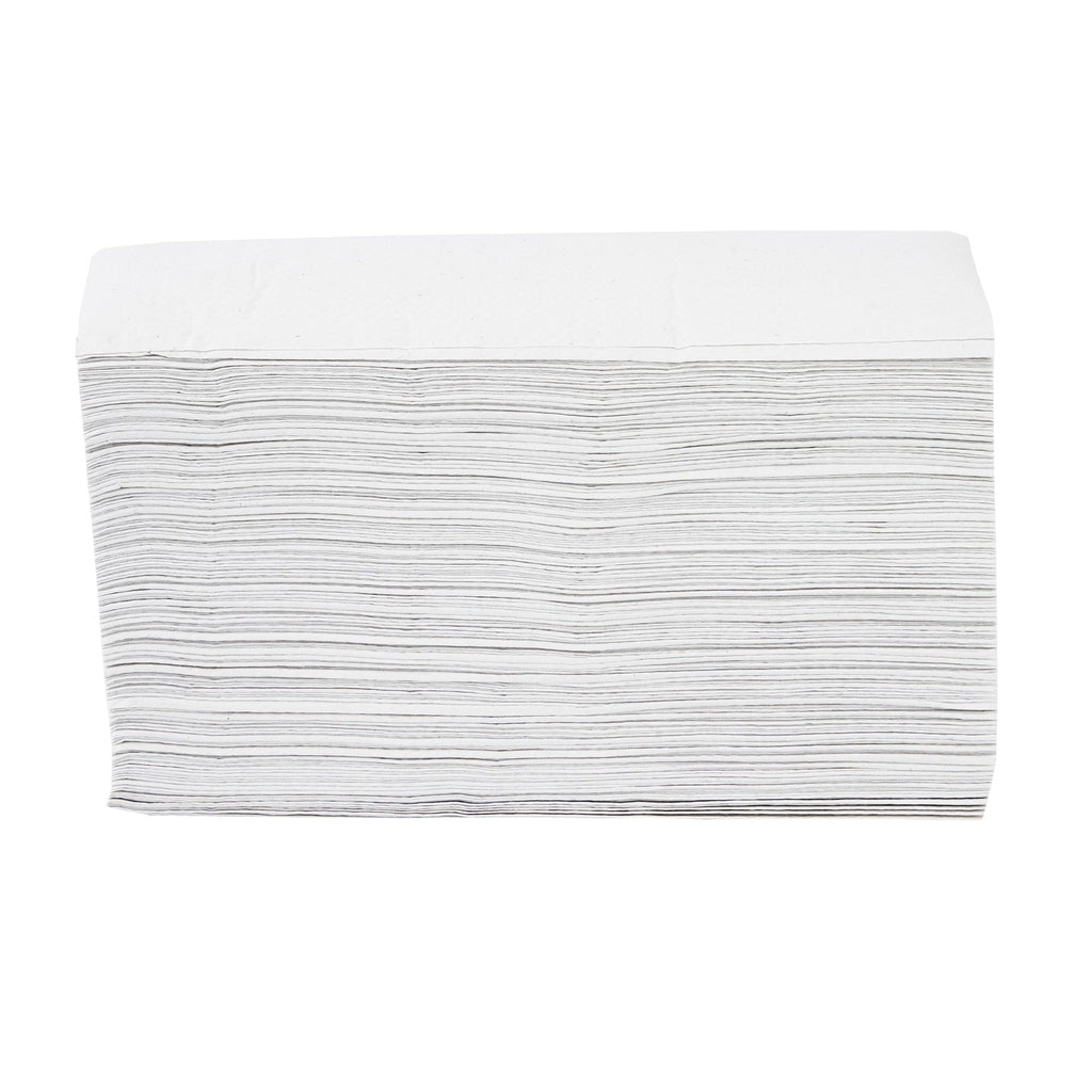 Clean Tek Professional White M-Fold Paper Towel - 1-Ply - 9 1/2" x 9 1/4" - 4000 count box