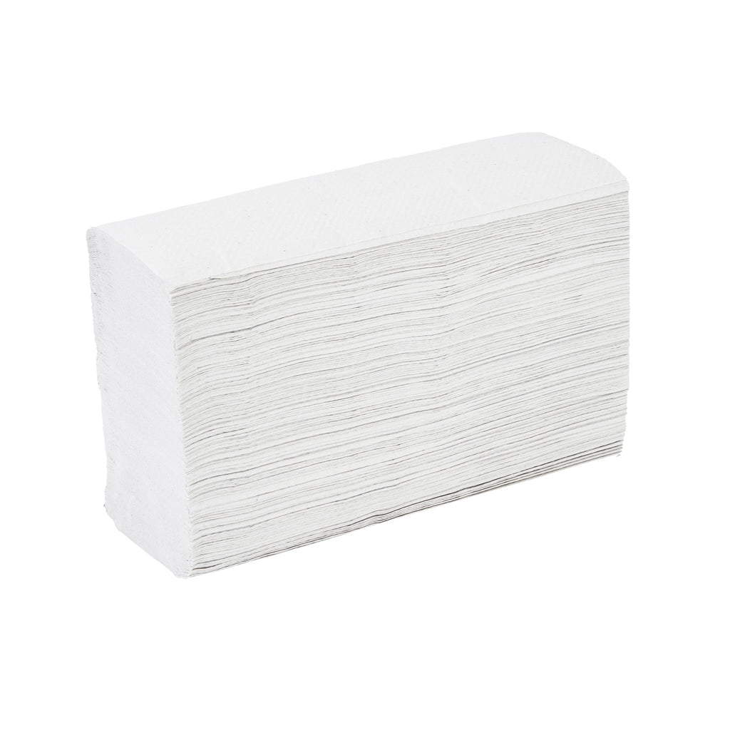 Clean Tek Professional White M-Fold Paper Towel - 1-Ply - 9 1/2" x 9 1/4" - 250 count box