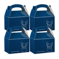 Bio Tek Frenchie Paper Gable Box / Take Out Container - Compostable - 4" x 2 1/2" x 2 1/2" - 25 count box