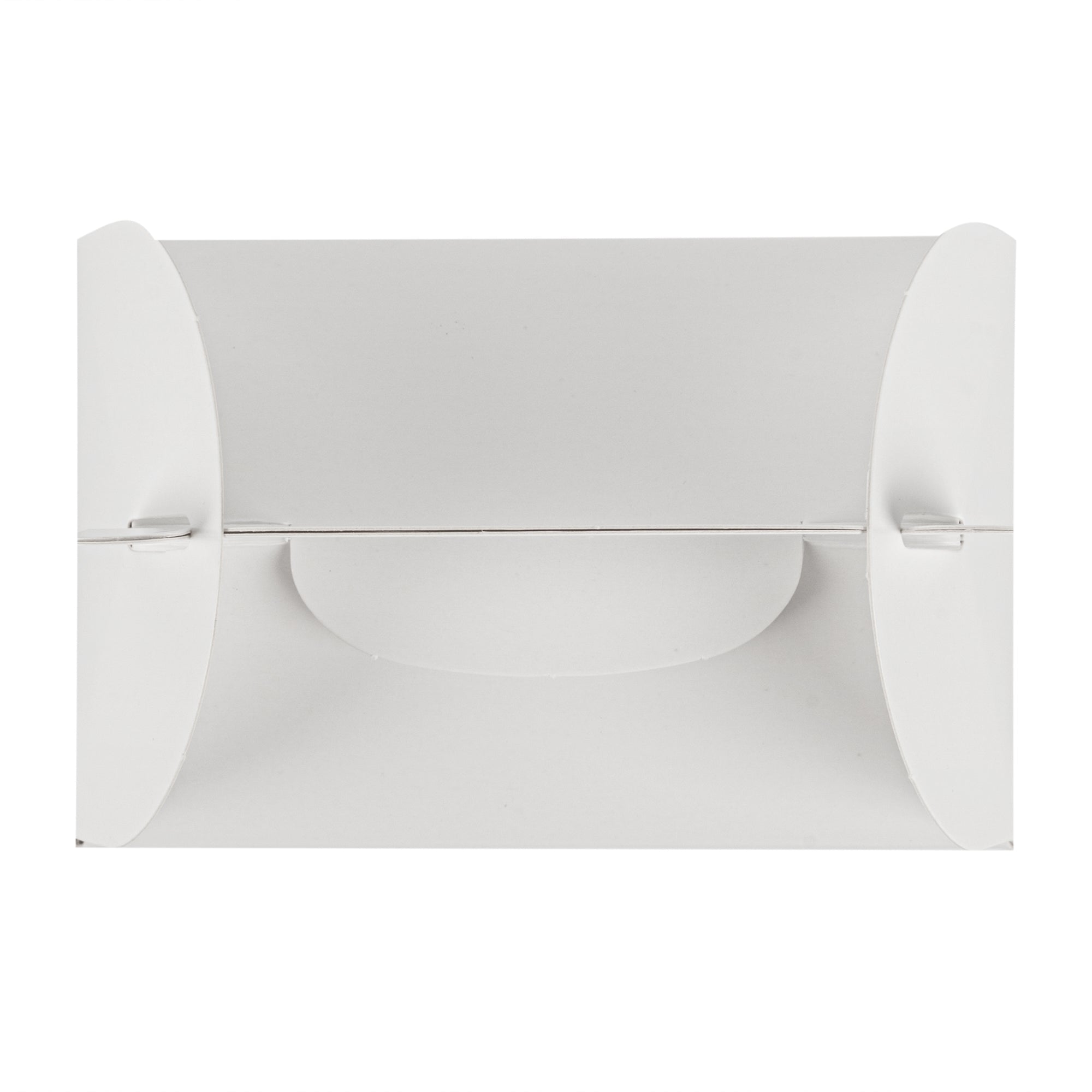 Bio Tek White Paper Gable Box / Take Out Container - Greaseproof - 4" x 2 1/2" x 2 1/2" - 25 count box