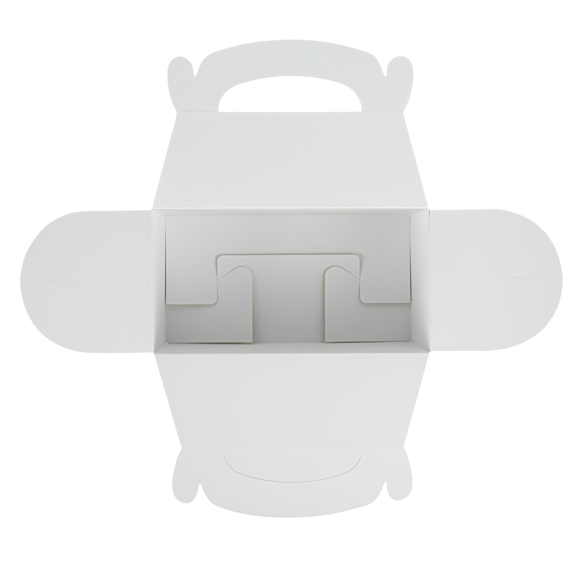 Bio Tek Frenchie Paper Gable Box / Take Out Container - Compostable - 9 1/2" x 5" x 5" - 100 count box