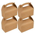 Bio Tek Kraft Paper Gable Box / Take Out Container - Greaseproof - 9 1/2" x 5" x 5" - 100 count box