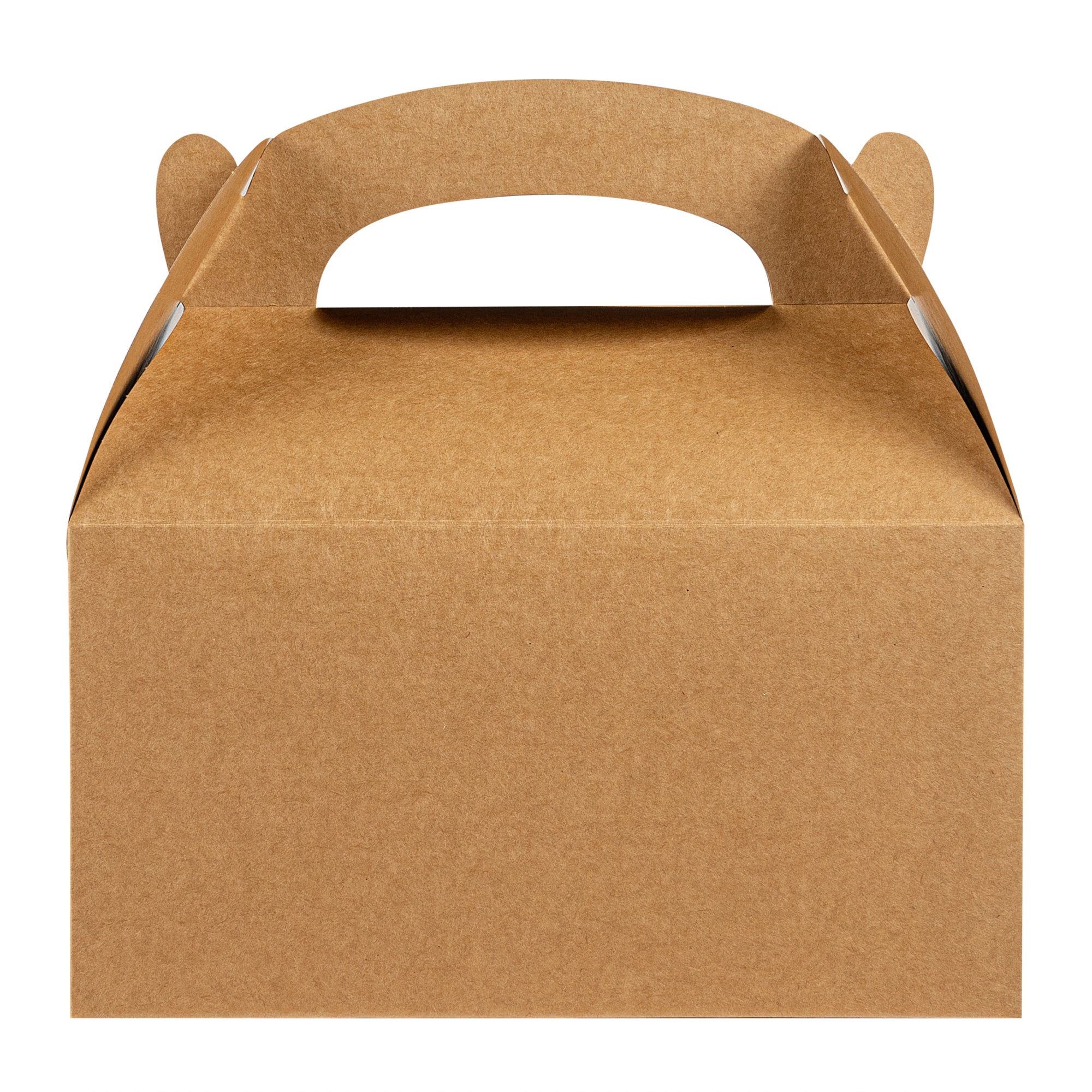Bio Tek Kraft Paper Gable Box / Take Out Container - Greaseproof - 9 1/2" x 5" x 5" - 100 count box