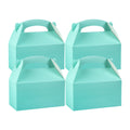 Bio Tek Turquoise Paper Gable Box / Take Out Container - Compostable - 9 1/2" x 5" x 5" - 25 count box