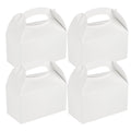 Bio Tek White Paper Gable Box / Take Out Container - Greaseproof - 9 1/2" x 5" x 5" - 25 count box