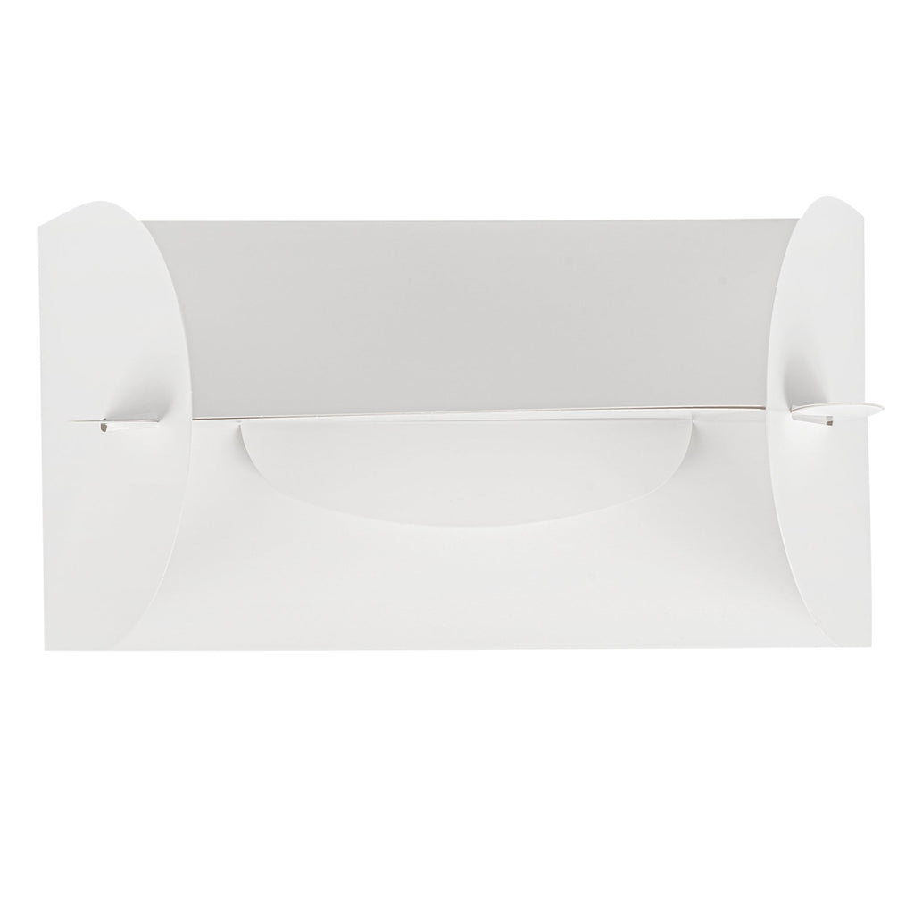 Bio Tek White Paper Gable Box / Take Out Container - Greaseproof - 9 1/2" x 5" x 5" - 25 count box