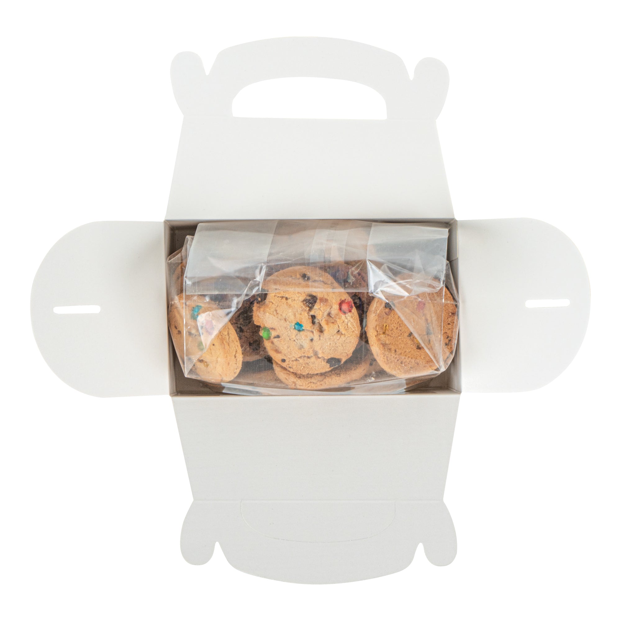 Bio Tek Black Paper Gable Box / Take Out Container - Greaseproof, with Window - 6" x 3 1/2" x 3 1/2" - 100 count box