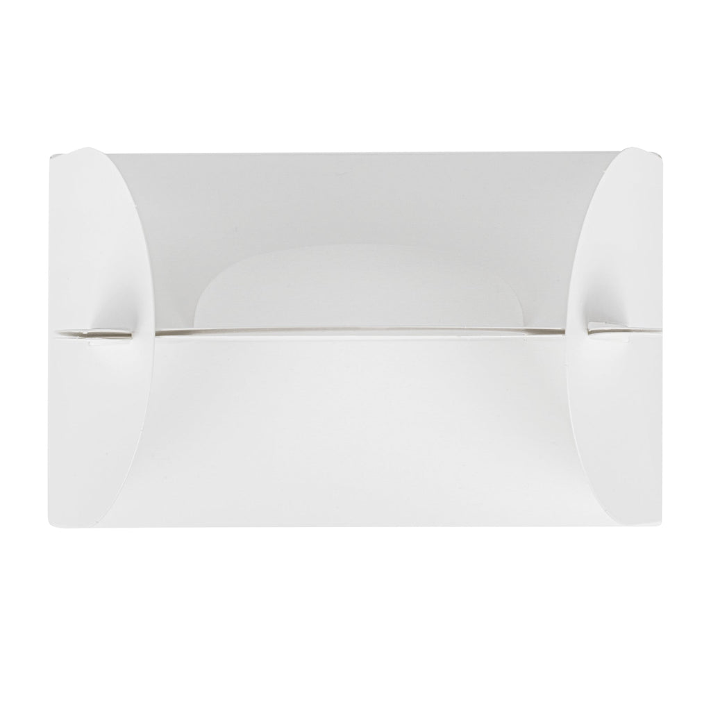 Bio Tek White Paper Gable Box / Take Out Container - Greaseproof, with Window - 6" x 3 1/2" x 3 1/2" - 100 count box