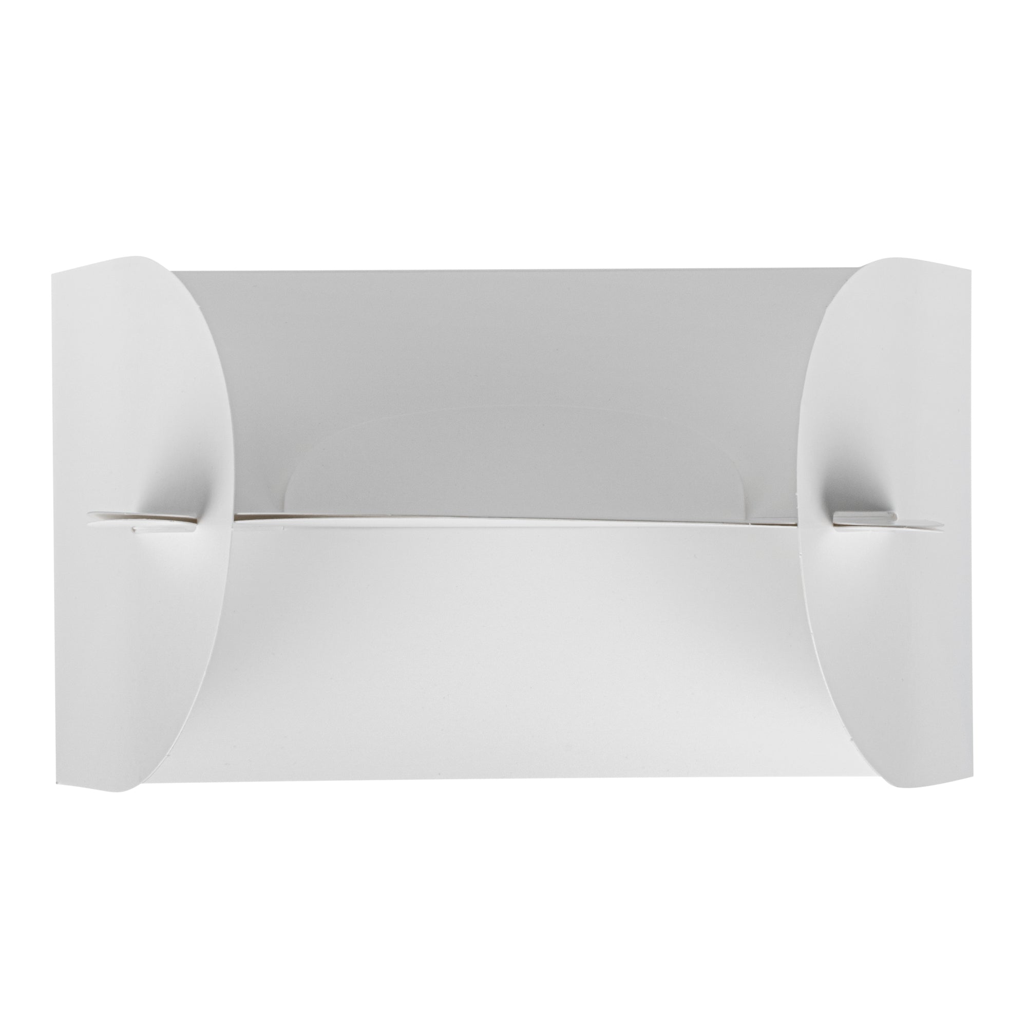 Bio Tek White Paper Gable Box / Take Out Container - Greaseproof, with Window - 8 1/2" x 4 3/4" x 5 1/2" - 25 count box