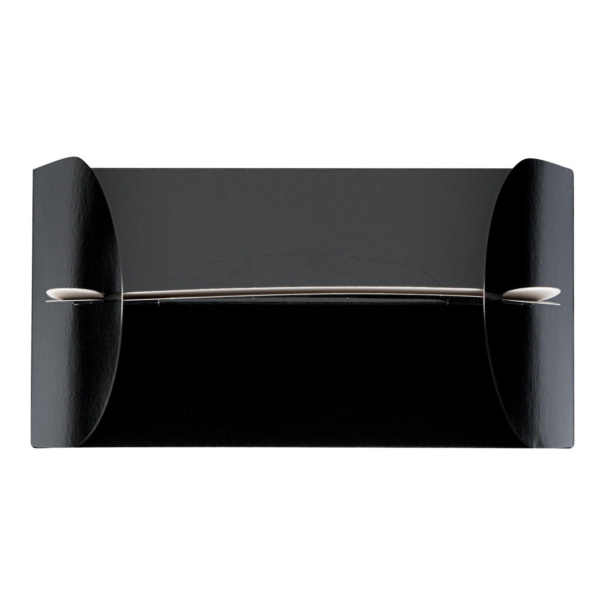 Bio Tek Black Paper Gable Box / Take Out Container - Greaseproof, with Window - 9 1/2" x 5" x 5" - 100 count box