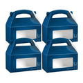 Bio Tek Frenchie Paper Gable Box / Take Out Container - with Window - 9 1/2" x 5" x 5" - 100 count box