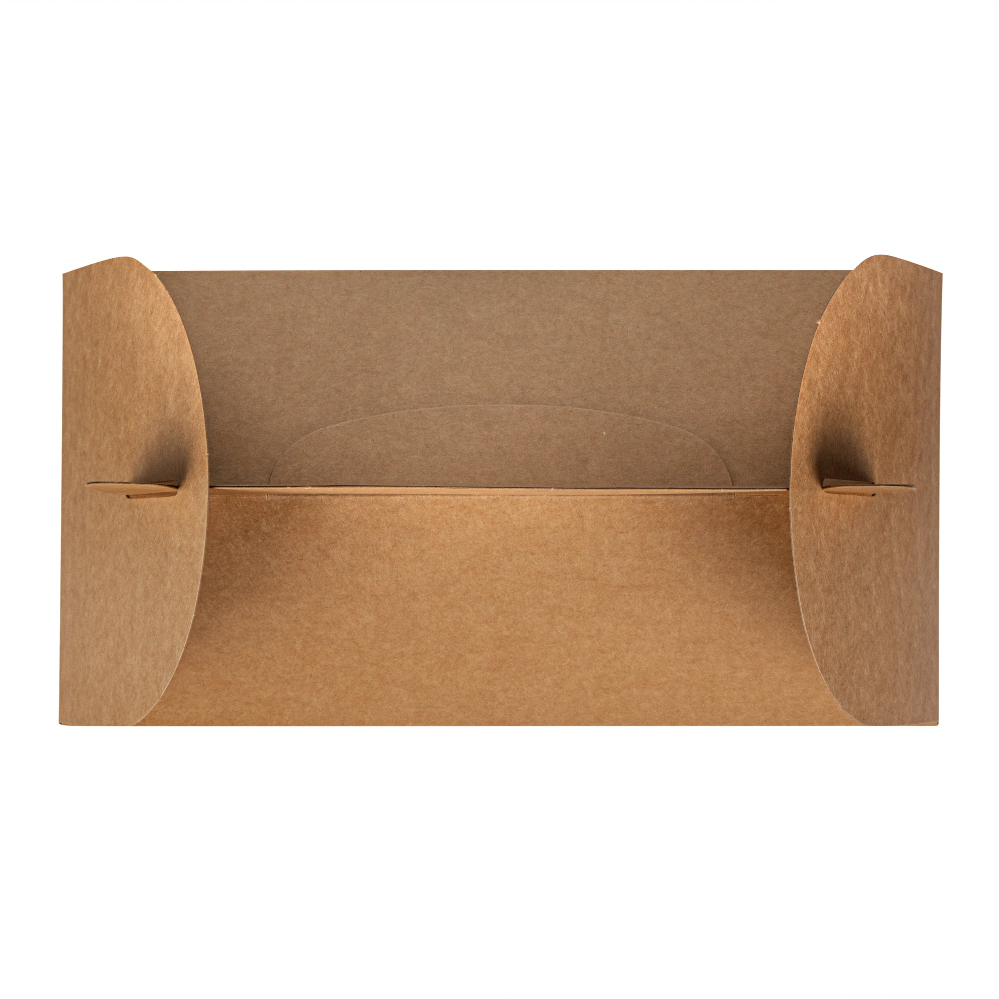 Bio Tek Kraft Paper Gable Box / Take Out Container - Greaseproof, with Window - 9 1/2" x 5" x 5" - 25 count box
