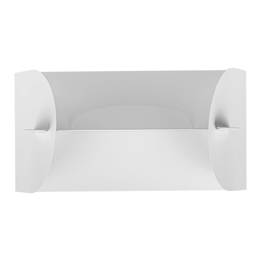 Bio Tek White Paper Gable Box / Take Out Container - Greaseproof, with Window - 9 1/2" x 5" x 5" - 25 count box