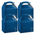 Bio Tek Frenchie Paper Gable Box / Take Out Container - Compostable - 10" x 7" x 8" - 25 count box