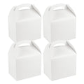 Bio Tek White Paper Gable Box / Take Out Container - Greaseproof - 10" x 7" x 8" - 25 count box