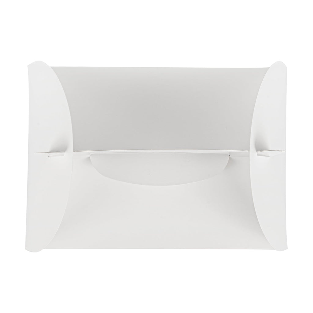 Bio Tek White Paper Gable Box / Take Out Container - Greaseproof - 10" x 7" x 8" - 100 count box