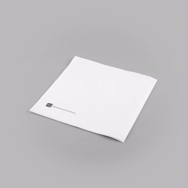 Luxenap Square Greco White Paper Napkin - Air Laid - 15 3/4" x 15 3/4" - 50 count box