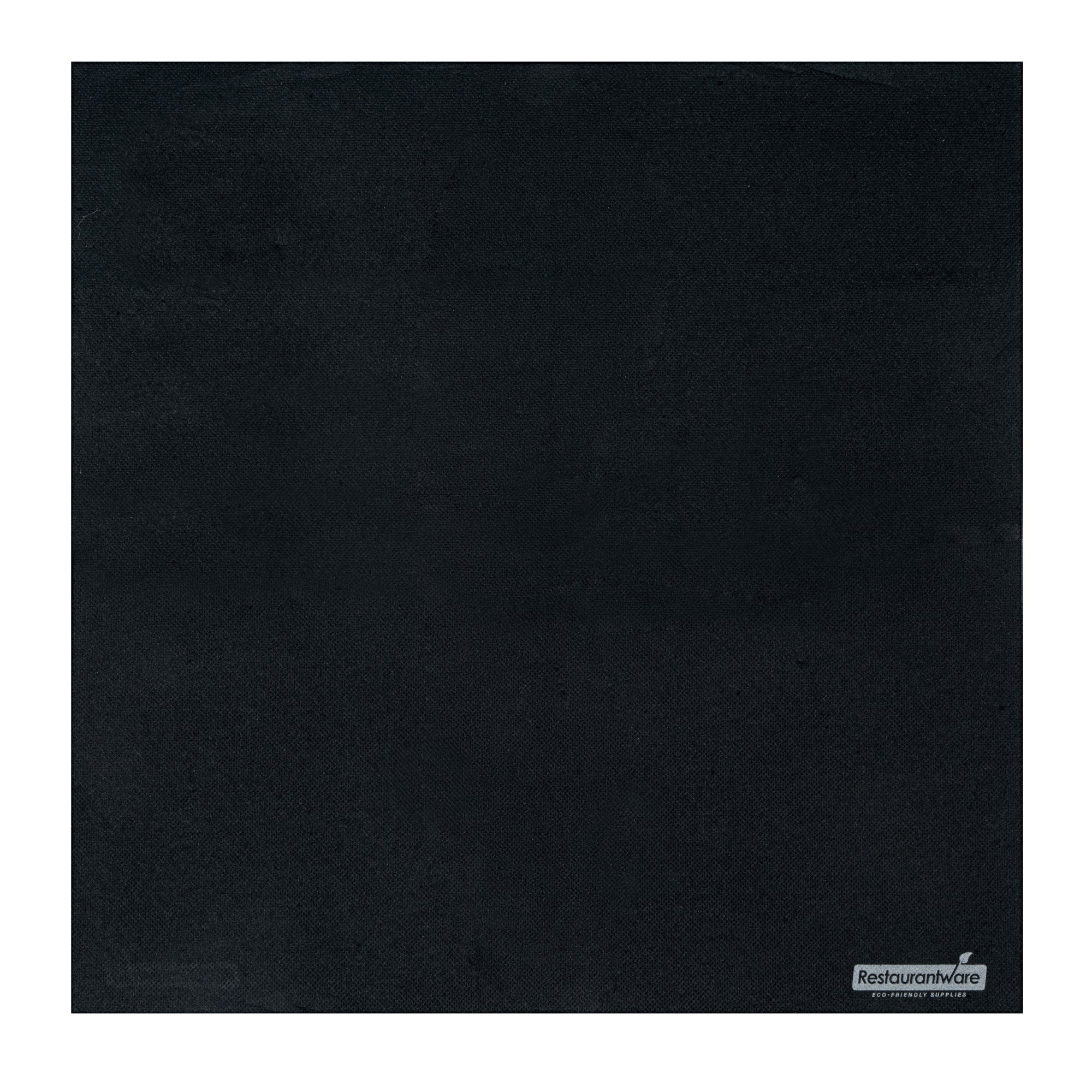 Luxenap Square Black Paper Napkin - 2-Ply, Micropoint - 15 1/2" x 15 1/4" - 50 count box