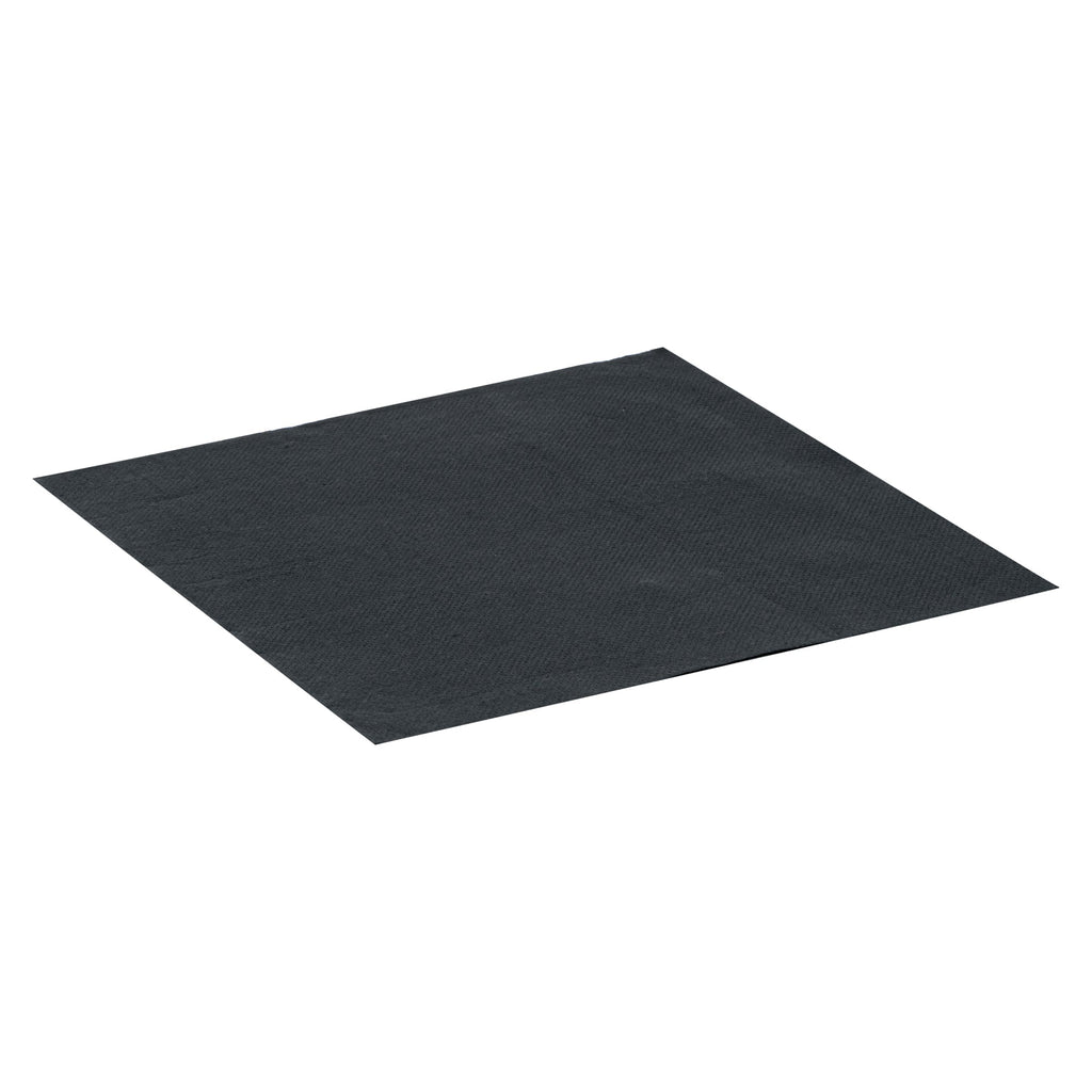 Luxenap Square Black Paper Napkin - 2-Ply, Micropoint - 15 1/2" x 15 1/4" - 50 count box