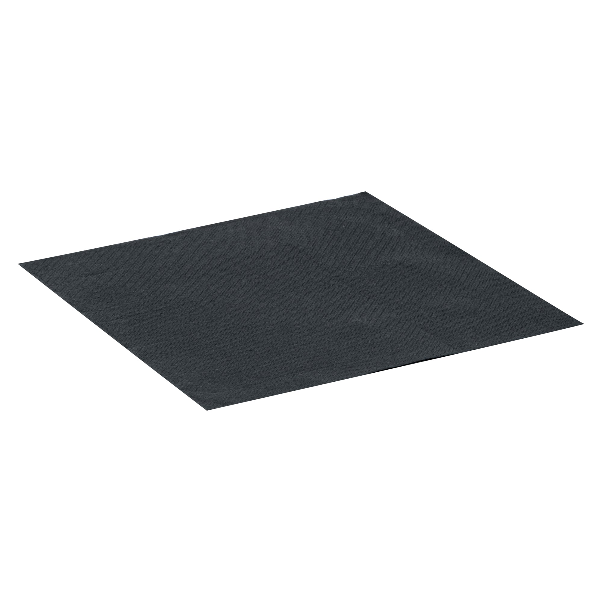 Luxenap Square Black Paper Napkin - 2-Ply, Micropoint - 15 1/2" x 15 1/4" - 50 count box