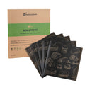 Chef 101 No PFAS Added Black Paper Bakery Wrap and Basket Liner - Bon Appetit, Greaseproof - 12" x 12" - 2000 count box