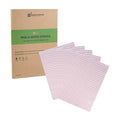 Chef 101 No PFAS Added Pink and White Stripe Paper Food Wrap and Basket Liner - Greaseproof, Compostable - 15" x 11" - 200 count box