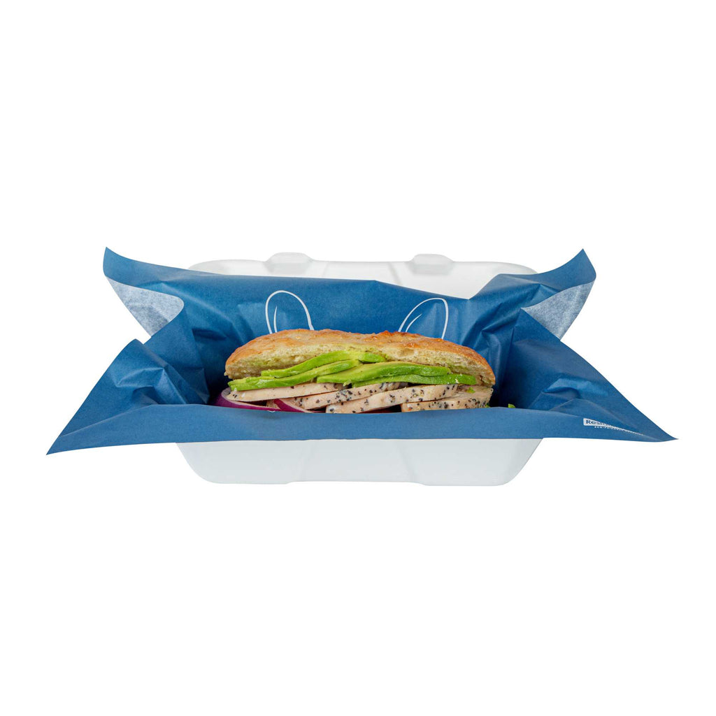 Chef 101 No PFAS Added Frenchie Paper Bakery Wrap and Basket Liner - Greaseproof - 12" x 12" - 200 count box