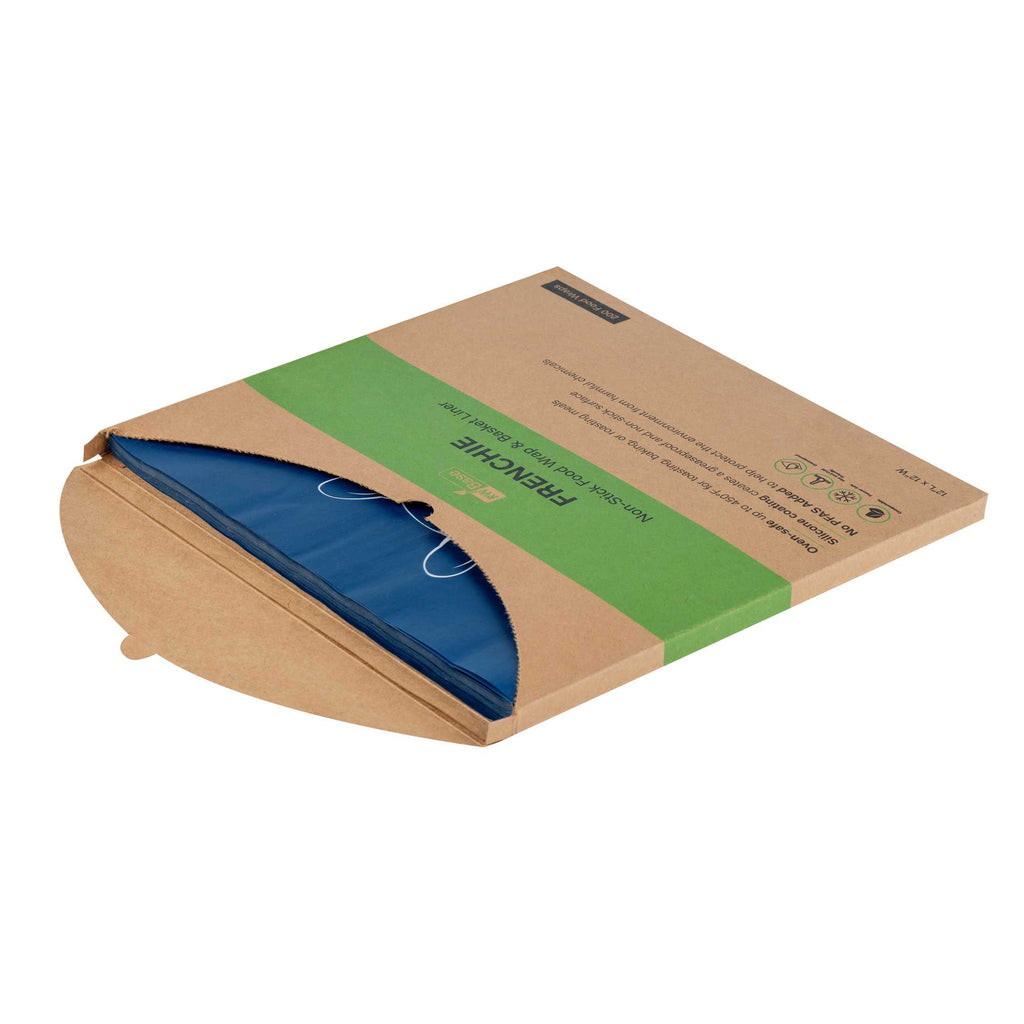 Chef 101 No PFAS Added Frenchie Paper Bakery Wrap and Basket Liner - Greaseproof - 12" x 12" - 2000 count box