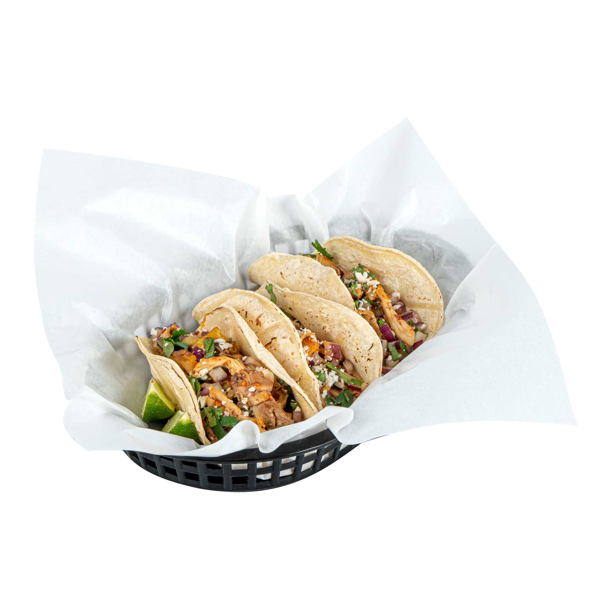 Chef 101 No PFAS Added White Paper Bakery Wrap and Basket Liner - Greaseproof - 12" x 12" - 200 count box