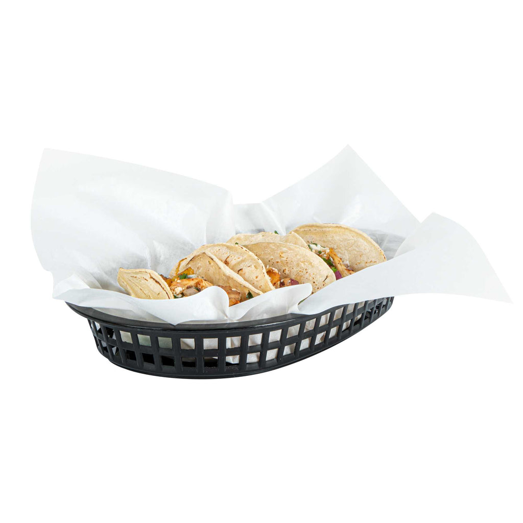 Chef 101 No PFAS Added White Paper Bakery Wrap and Basket Liner - Greaseproof - 12" x 12" - 200 count box