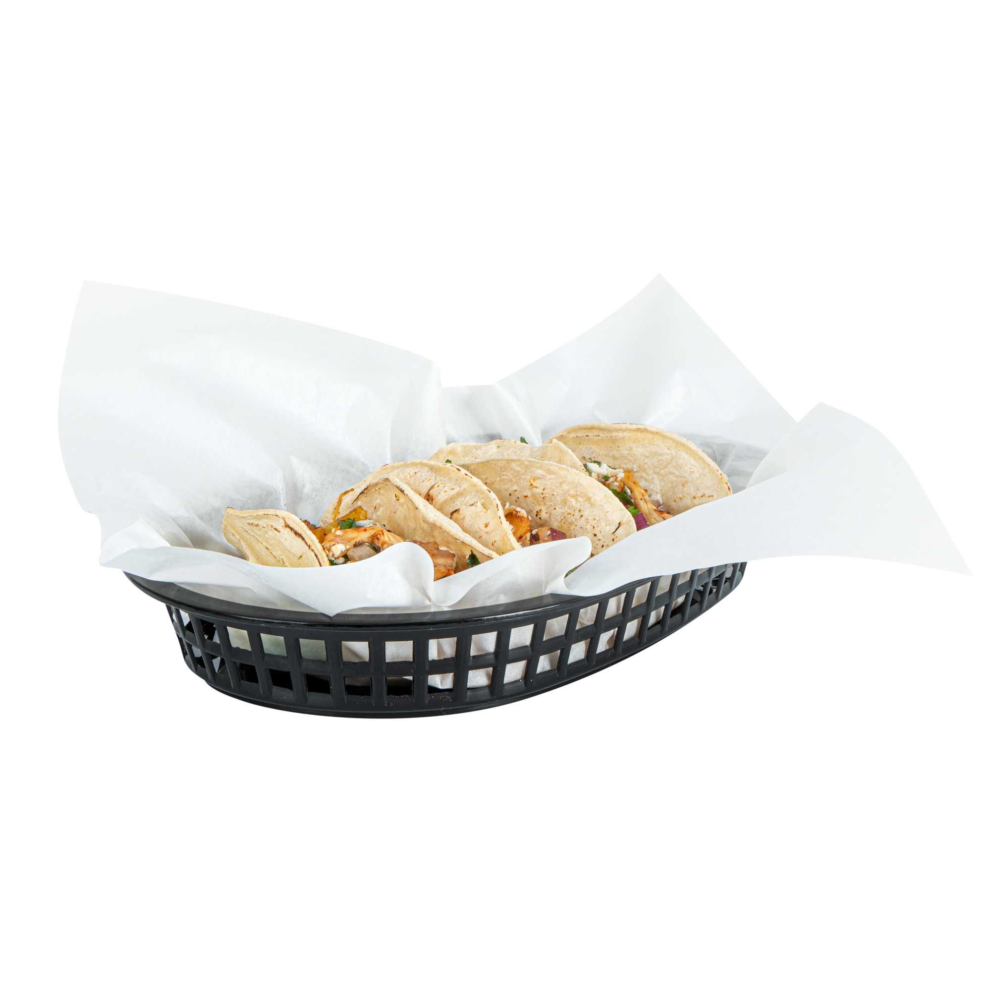 Chef 101 No PFAS Added White Paper Bakery Wrap and Basket Liner - Greaseproof - 12" x 12" - 200 count box