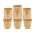 Sustain 8 oz Kraft Paper Coffee Cup - PLA Lining, Compostable, Single Wall - 3 1/2" x 3 1/2" x 3 1/4" - 1000 count box