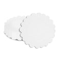 Pastry Tek Round White Paper Doilies - Lace - 8" x 8" - 100 count box