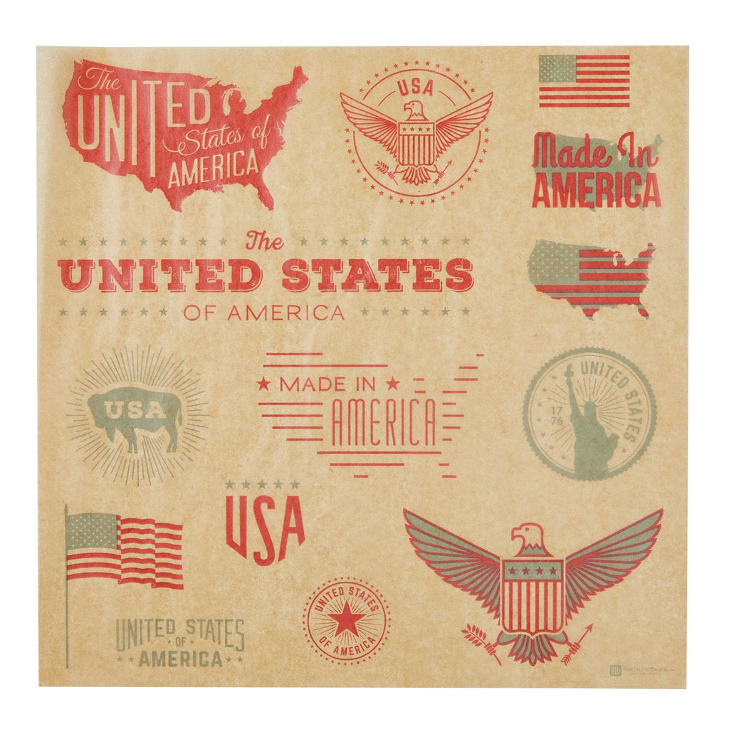 Chef 101 No PFAS Added Kraft Paper Food Wrap and Basket Liner - Born in the USA, Greaseproof, Compostable - 12" x 12" - 2000 count box